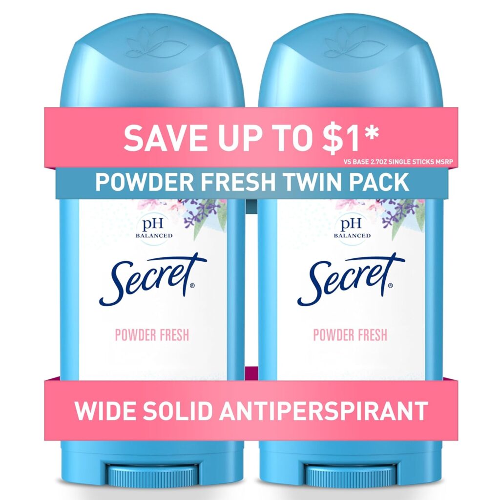 Secret Women’s Antiperspirant & Deodorant, 24-Hour Sweat Protection