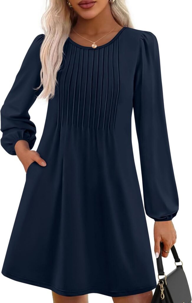 Long Sleeve Mini Dress for Women – Fall 2025 Modest Style