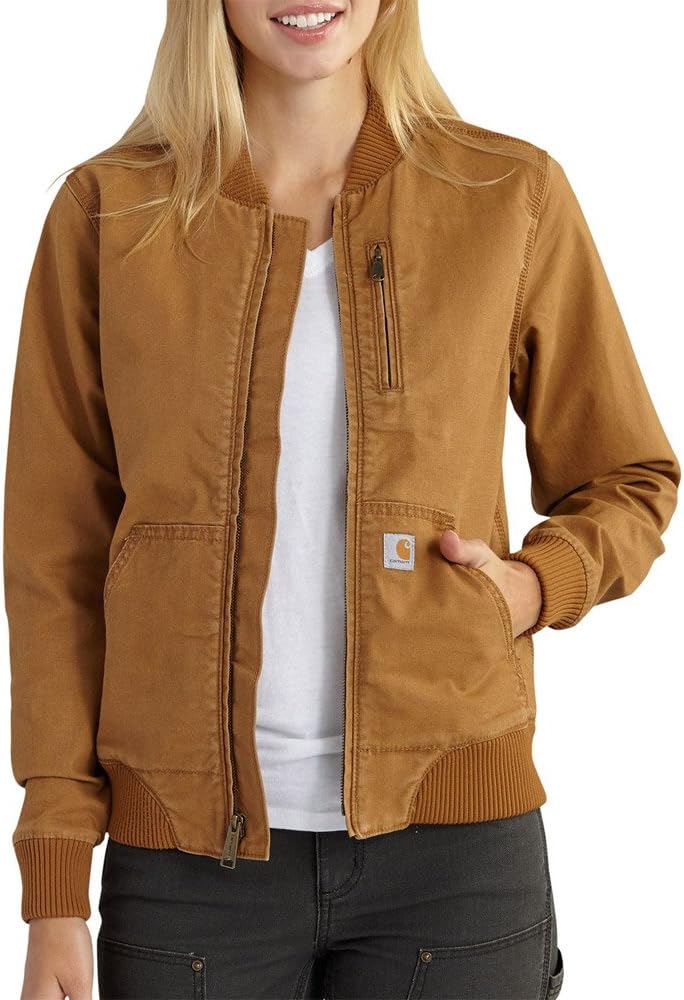 Women’s Carhartt Canvas Jacket – Rugged Flex Relaxed Fit for Easy Movement
