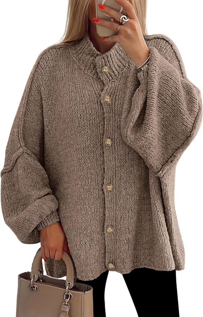 Cozy Winter Cardigan Sweater with Button Front – Soft & Warm