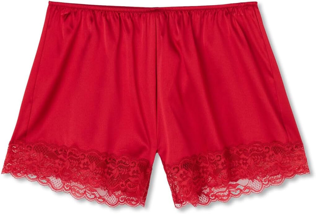 Lace Trim Silk Shorts for Women – Luxurious Sleepwear & Lingerie