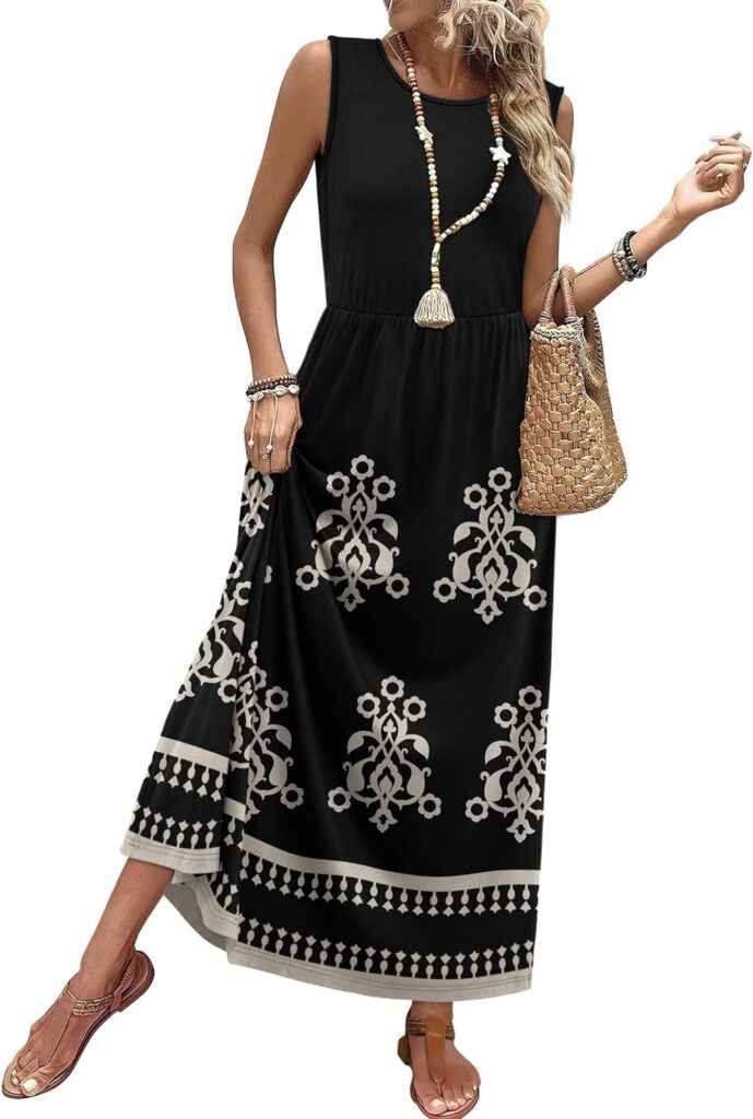 Flowy Maxi Dress for Women – Lightweight Summer Style