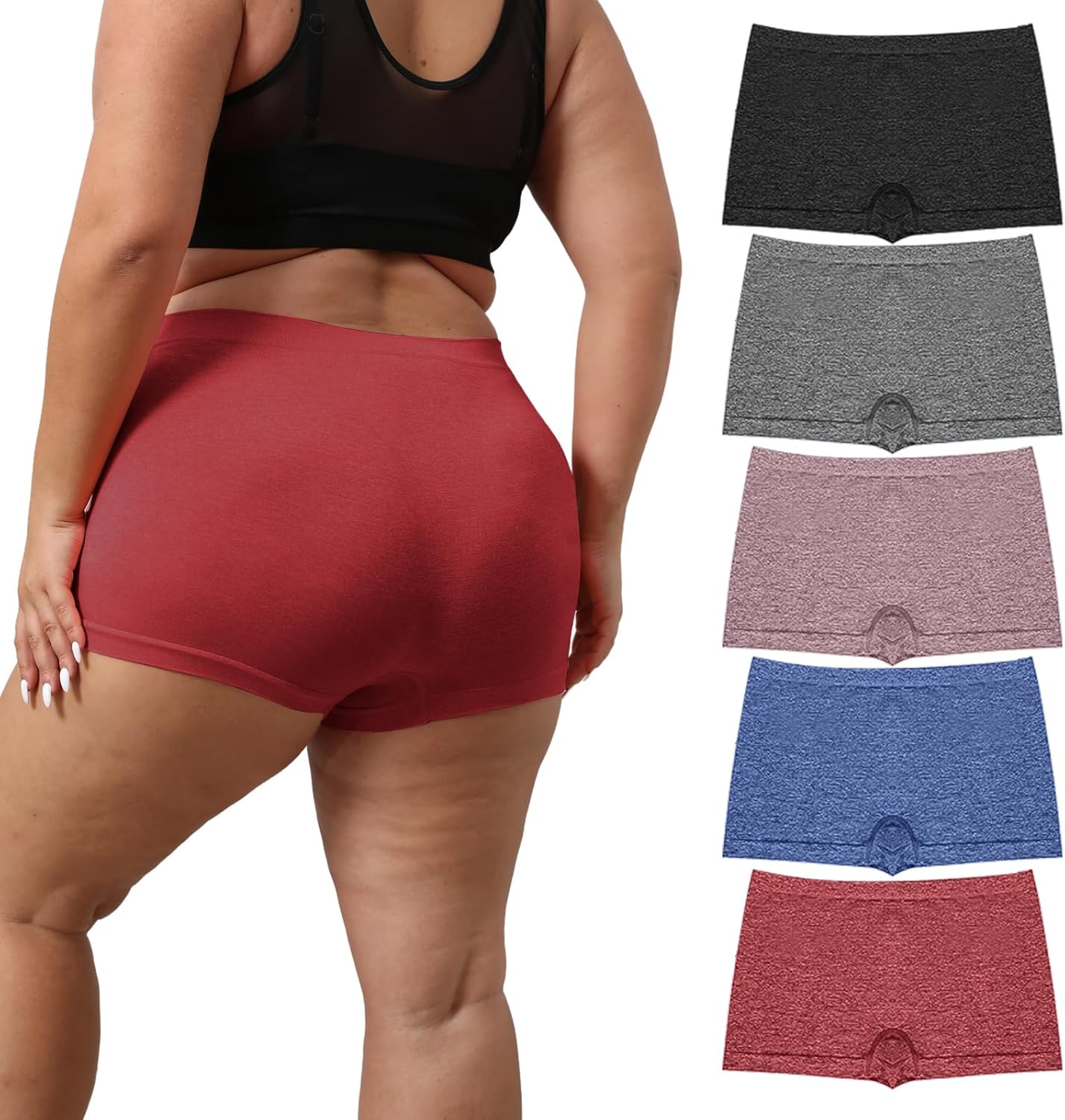 Plus Size Boyshort Panties for Women – Soft, Comfortable Underwear