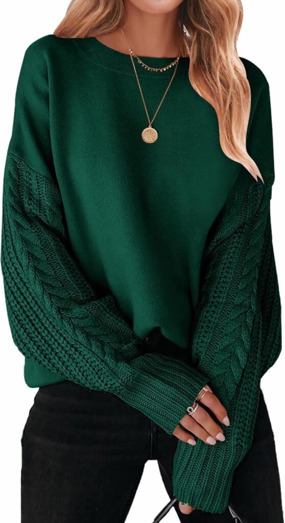 Women’s Fall Long Sleeve Crew Neck Solid Color Tunic Top