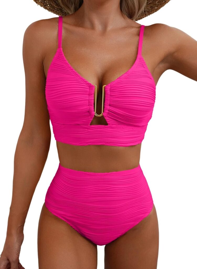U-Wire Cutout Bikini Set for Women: Supportive & Trendy 2-Piece