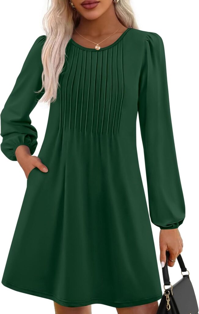 Chic Long Sleeve Mini Dress for Fall – Perfect for Layering