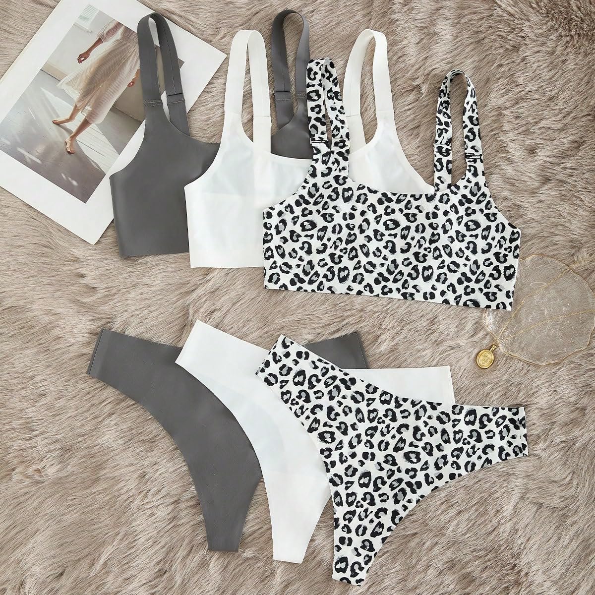 Comfortable Seamless Lingerie Set for Women – Multi-Pack