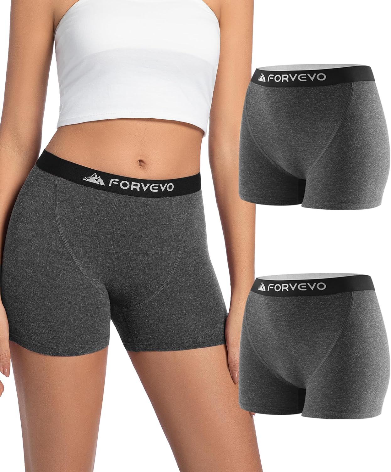 Women’s Merino Wool Boxer Briefs 2-Pack – Soft, Breathable & Moisture-Wicking