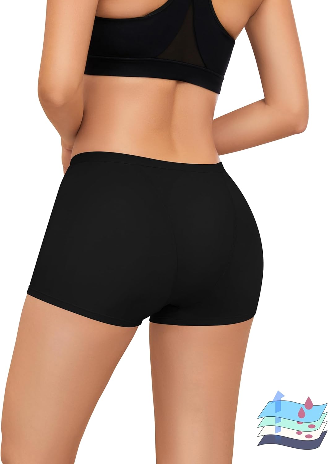 Heavy Flow Period Boyshorts for Women, Leakproof & Comfortable
