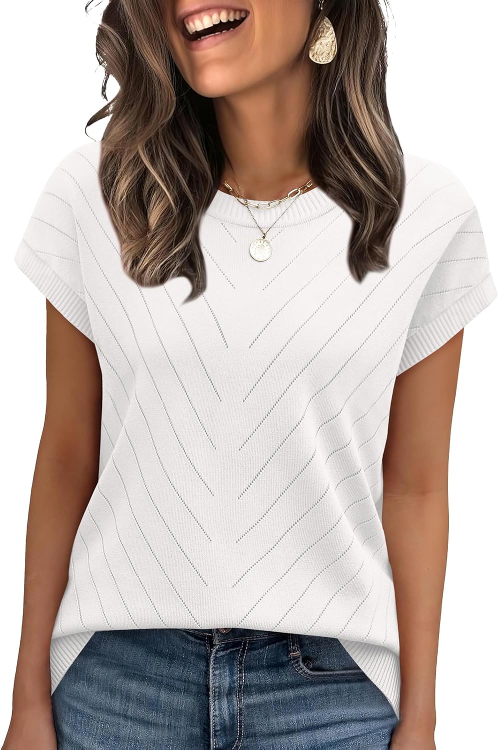 Women’s Short Sleeve Sweater – Lightweight Summer Top for Modest Fashion