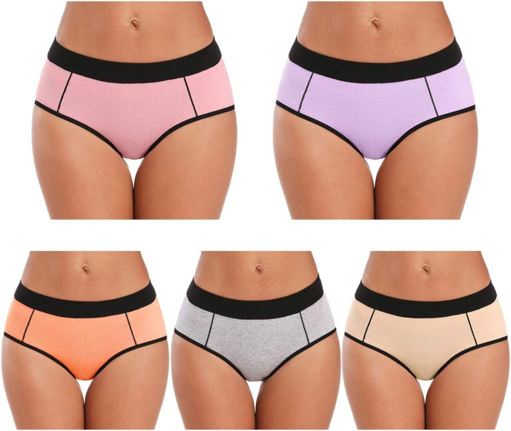 Women’s Cotton Stretch Underwear – Mid-High Rise for All-Day Comfort