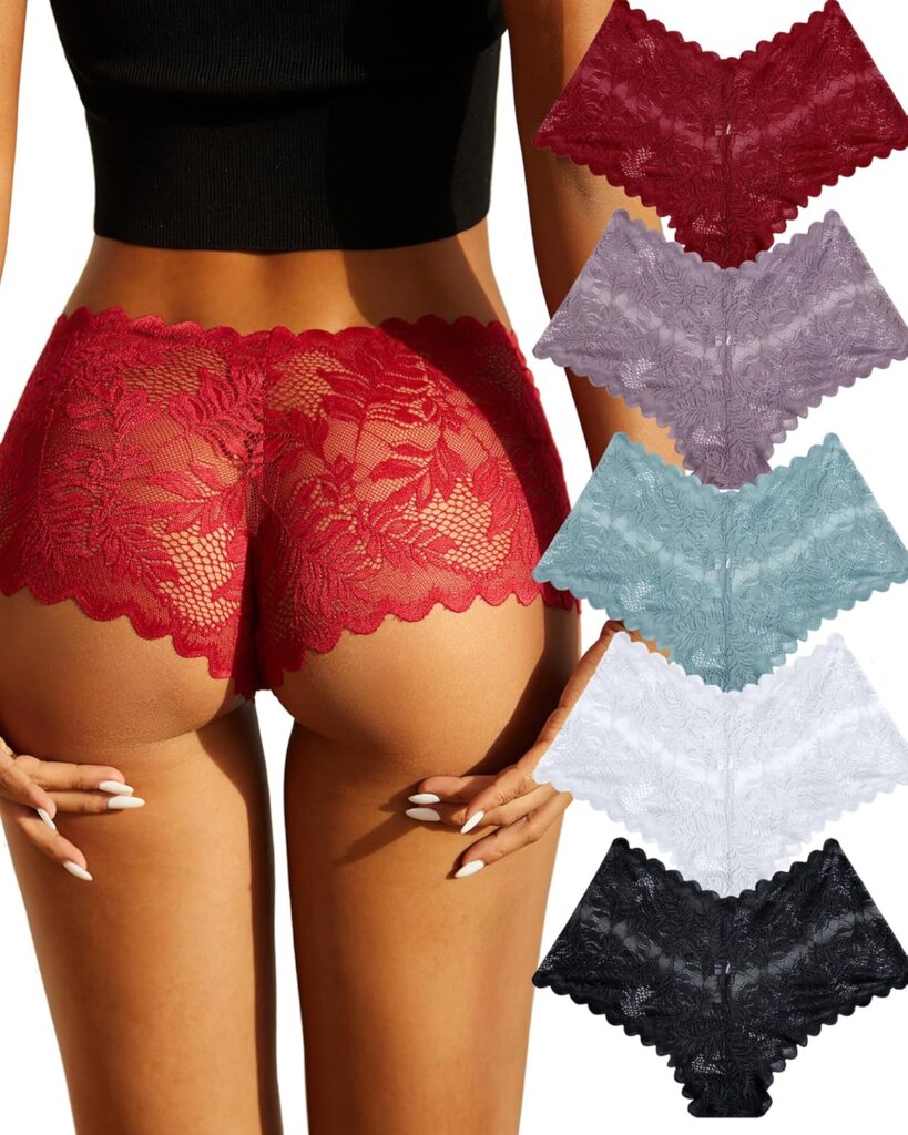 5-Pack V-Waist Lingerie Panties for Women – Sexy & Comfortable