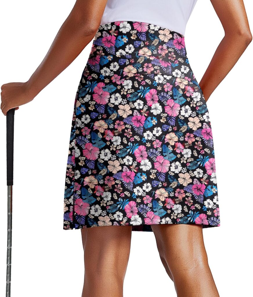 UPF 50+ Knee-Length Skorts for Women – Golf & Active Skirt with Shorts