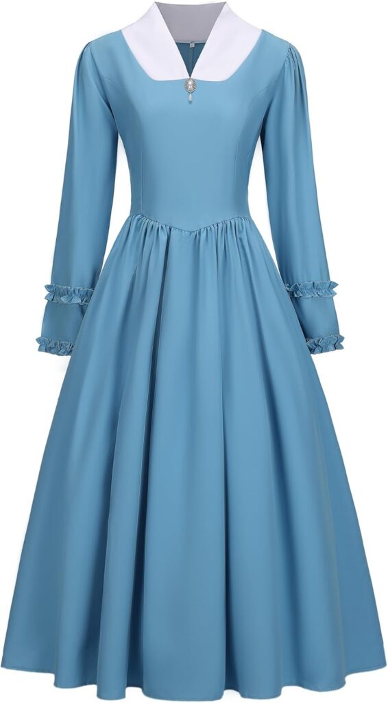 Modest Prairie Dress for Women – Colonial Style with Full Coverage