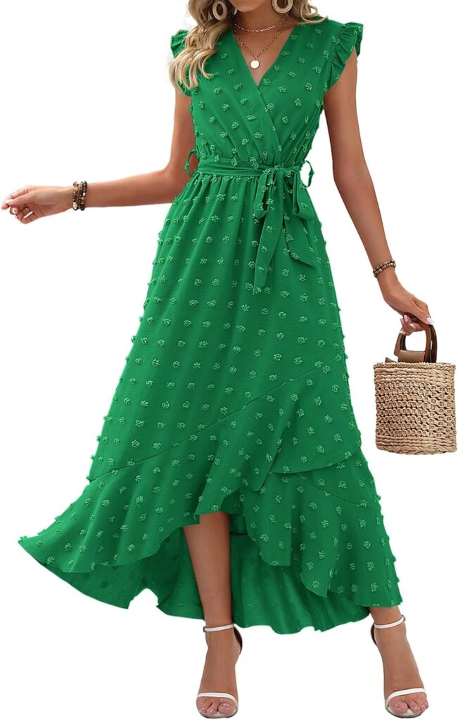 Boho Cap Sleeve Dress for Women – Summer Fashion with Floral Print