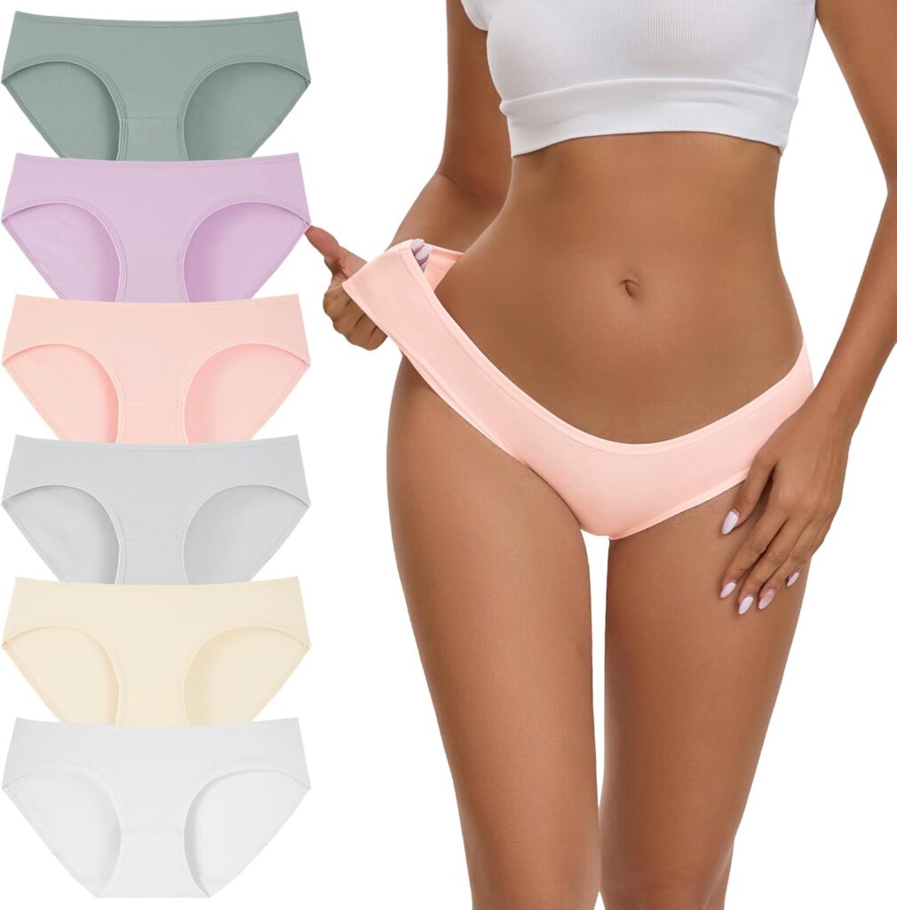 Women’s Low Rise Cotton Hipster Panties – Soft & Breathable Underwear