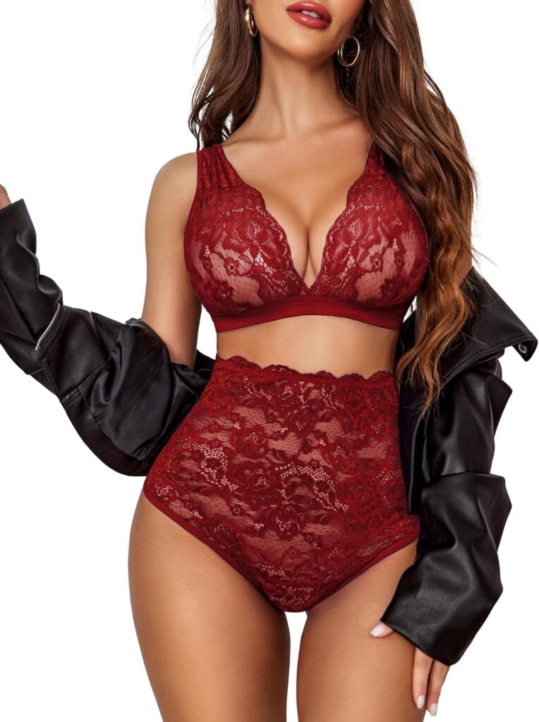 Sexy Lingerie Set: High Waist Bra & Panty for Women