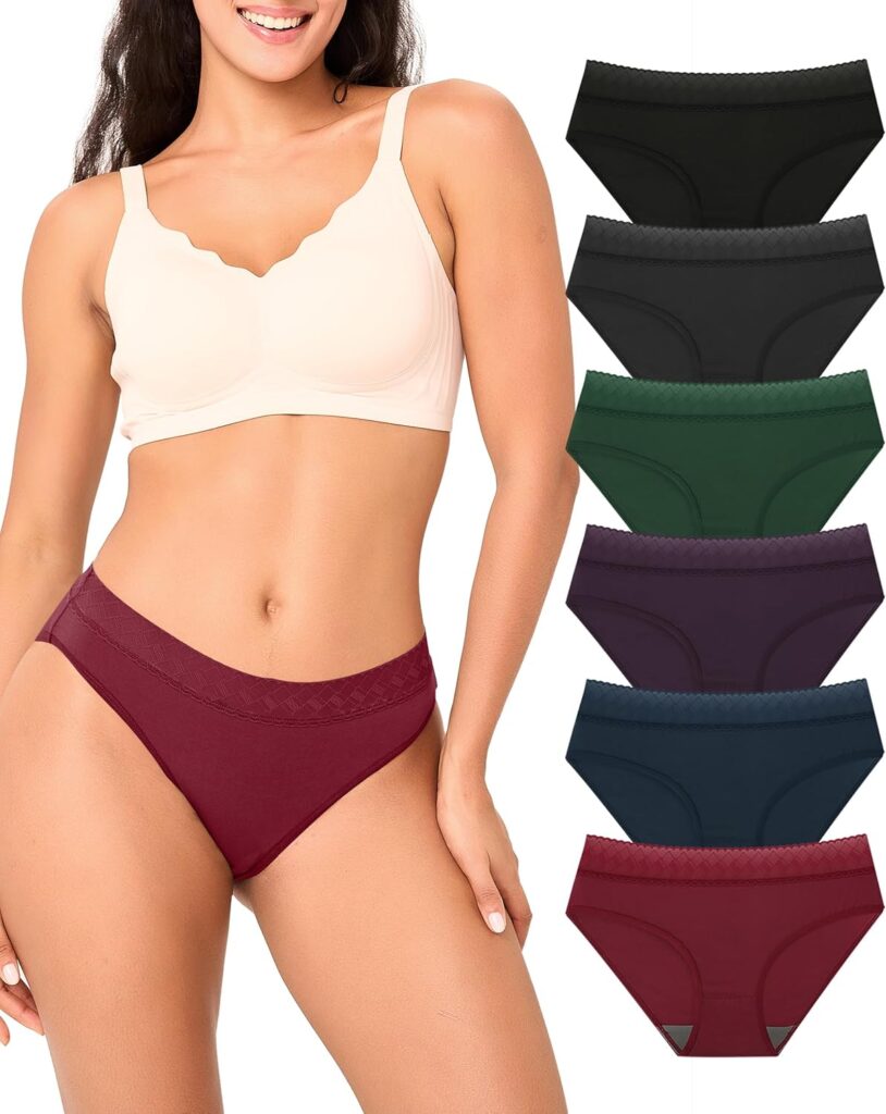 Women’s Bamboo Bikini Underwear – Soft, Breathable Hipster Panties