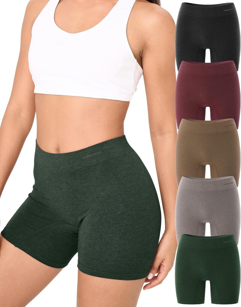 Women’s Seamless Bamboo Boy Shorts – Breathable & Comfortable Boxer Briefs
