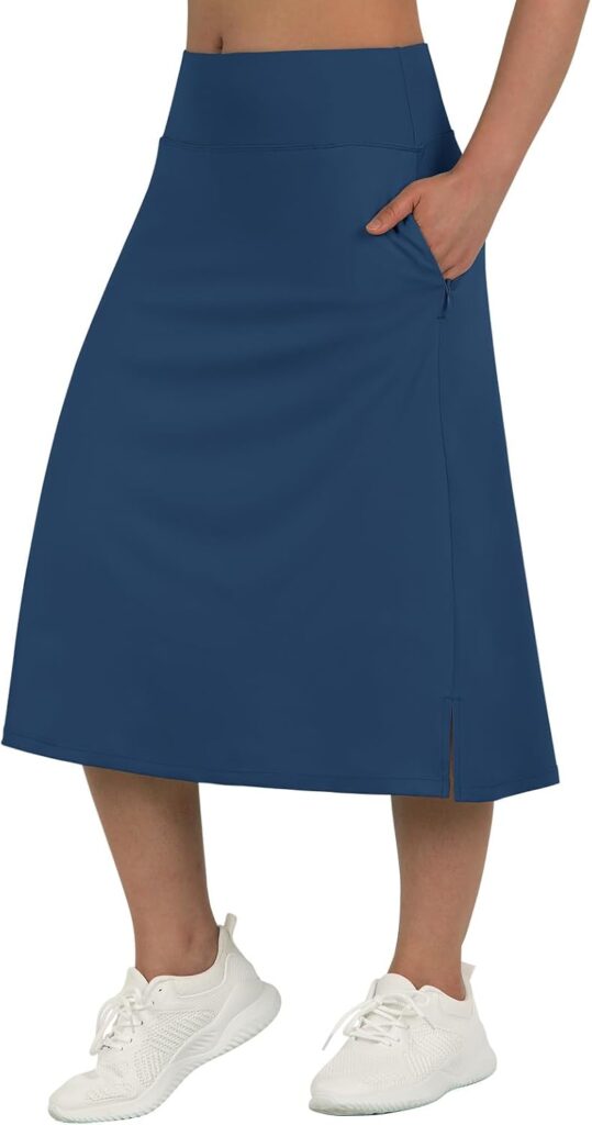 beroy Women 28″ Long Skorts for Woman with 2 Pockets Modest …