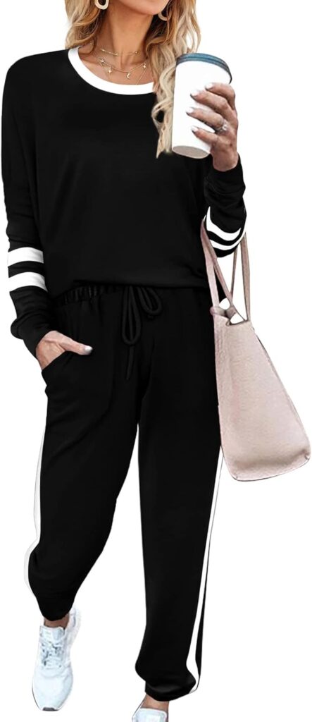 Women’s 2-Piece Sweatsuit Set – Cozy Crewneck & Joggers
