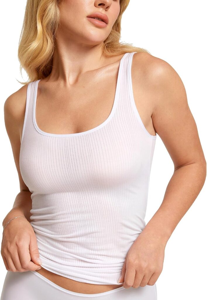 Stay Cool & Comfy: Sleeveless Modal Ribbed Tank Pajama Top