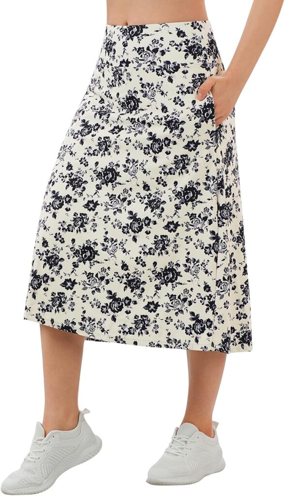 Women’s 28″ Skort with Pockets – Modest Athletic Skirt for Active Coverage