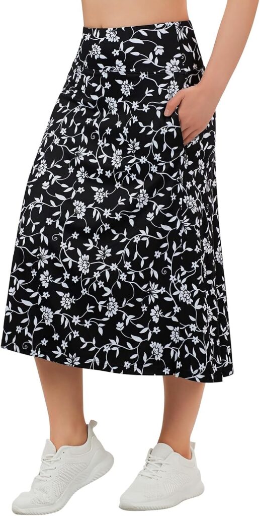 Women’s 28″ Long Skort with Pockets – Modest Skirt Shorts