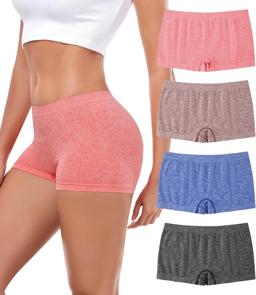 Seamless Full Coverage Shorts Underwear for Women – No Show, Comfort Fit