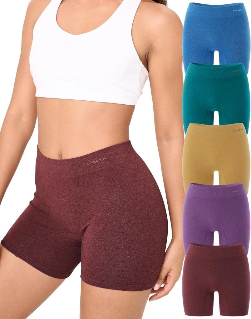 Women’s Seamless Boy Shorts Underwear – Soft Bamboo Boxer Briefs