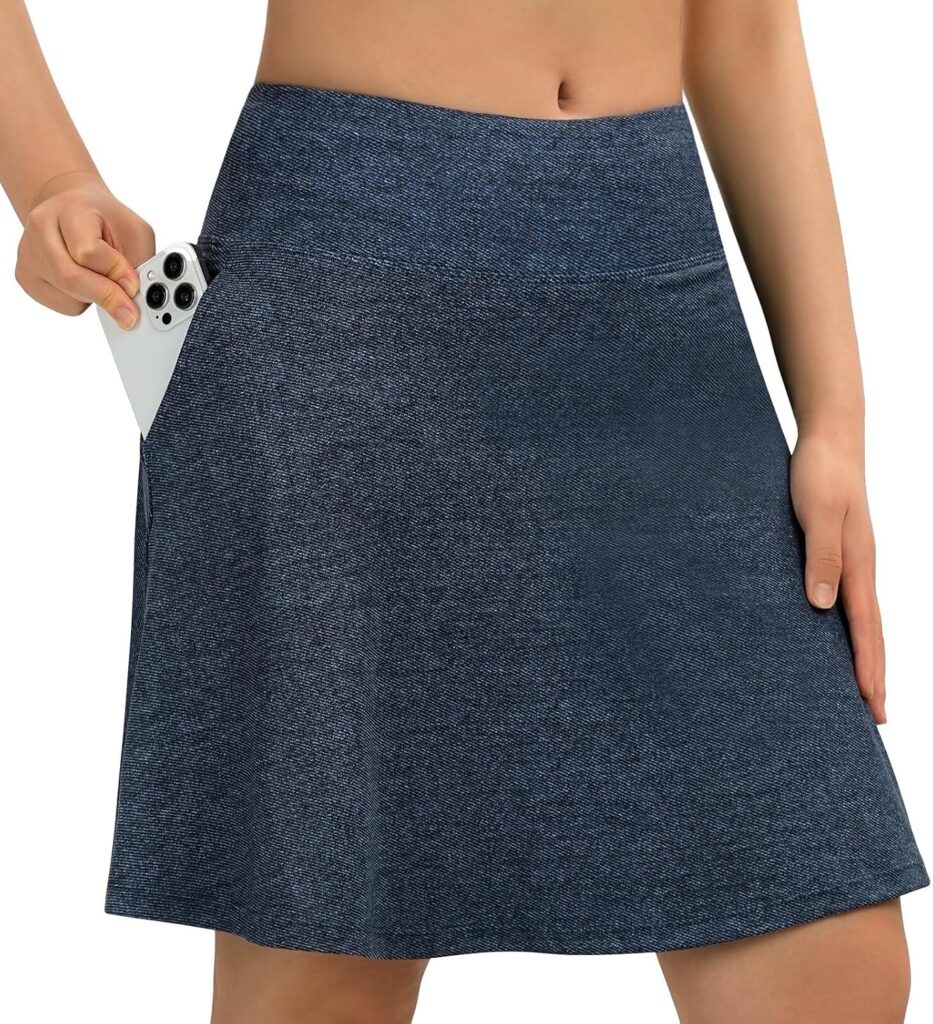 BEROY Women’s 20″ Knee Length Skorts Skirts Athletic Golf Sk…