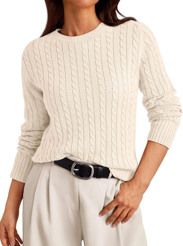 Cozy Lightweight Knit Sweater for Women – Soft Pullover