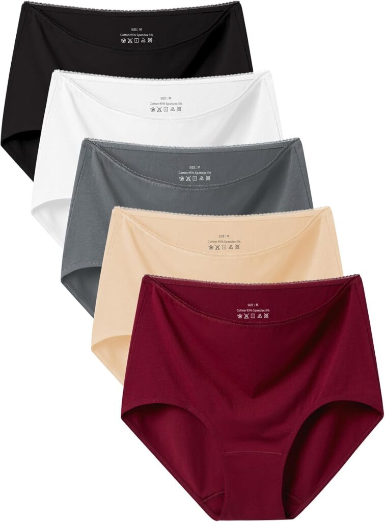 Vevmon High Waisted Cotton Underwear for Women – Comfortable Everyday Ladies Panties