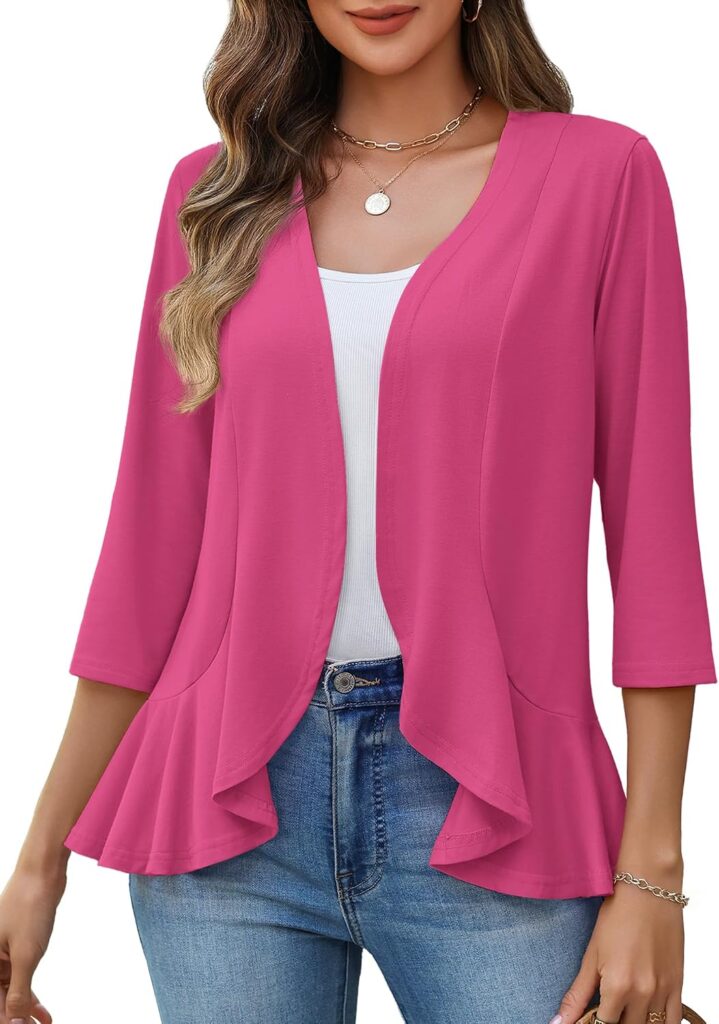 Zeagoo Women’s 2026 Summer 3/4 Sleeve Lightweight Cardigans …