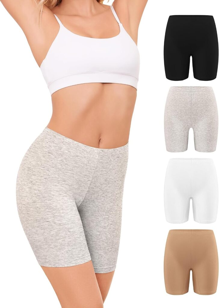 Women’s Cotton Bike Shorts Underwear – Breathable Comfort for Under Dresses